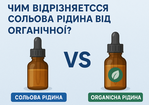 Чим відрізняється сольова рідина від органічної?