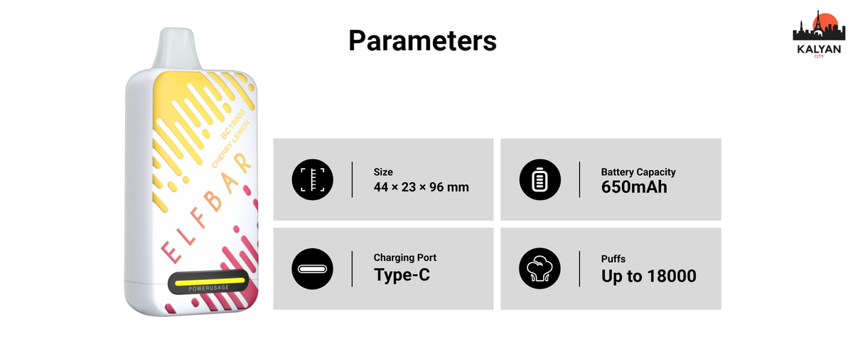 Elf Bar BC18000 Характеристики