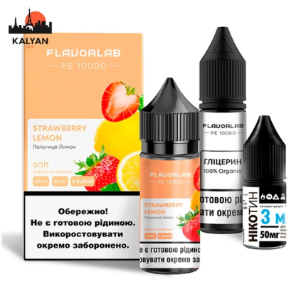 Набір для самозамісу Flavorlab РЕ 10000 30 мл на сольовому нікотині