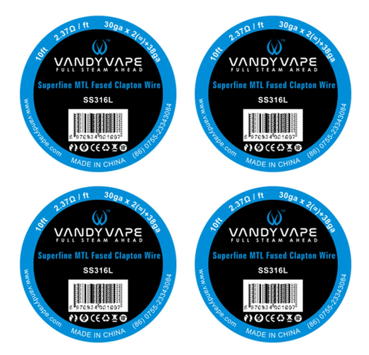 Котушка спіралі Vandy Vape Superfine MTL Fused Clapton Wire