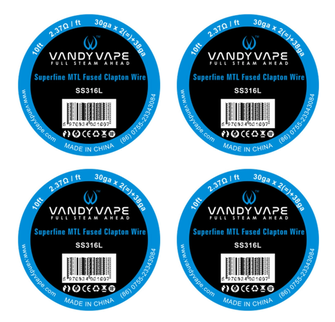 Котушка спіралі Vandy Vape Superfine MTL Fused Clapton Wire