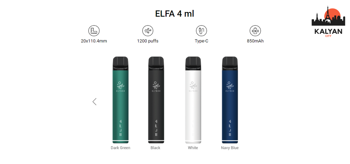 Под-система Elf Bar ELFA Pod Kit Особенности