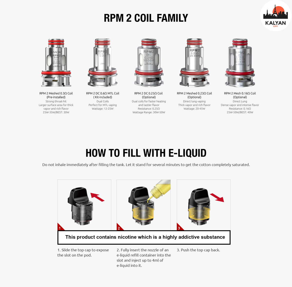 Под-система Smok RPM C Pod Kit Заправка