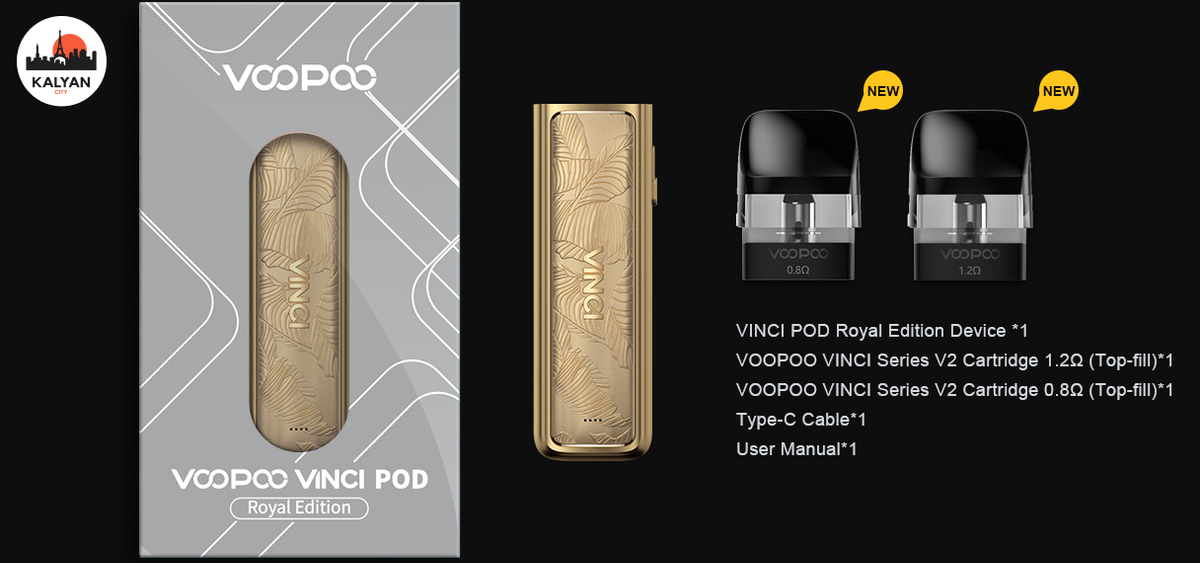 Под-система VooPoo Vinci Royal Edition Коомплектация