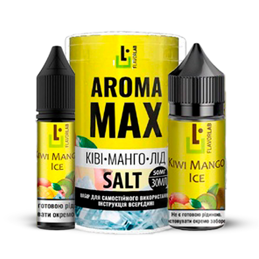 Набір Aroma MAX без нікотину Kiwi Mango Ice (Ківі Манго Лід) 30мл