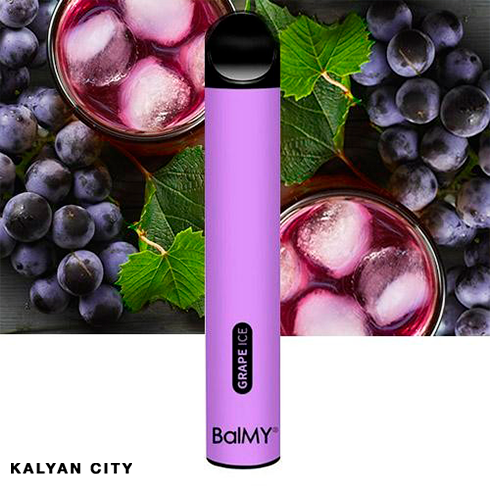 Одноразова електронна сигарета BalMY Акциз Grape Ice (Виноград Лід) 500 puff