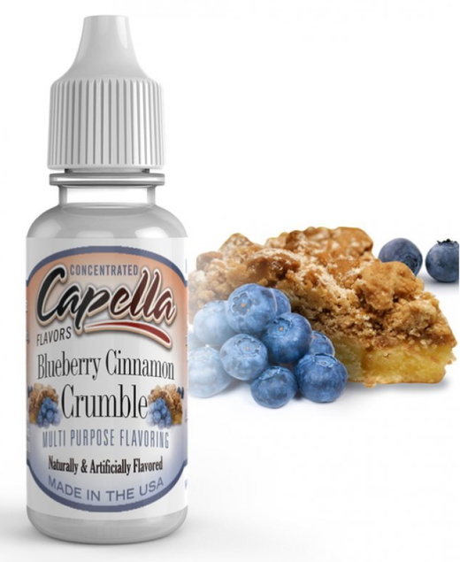 Ароматизатор Capella 10мл Blueberry Cinnamon Crumble (Черничный пирог с корицей)