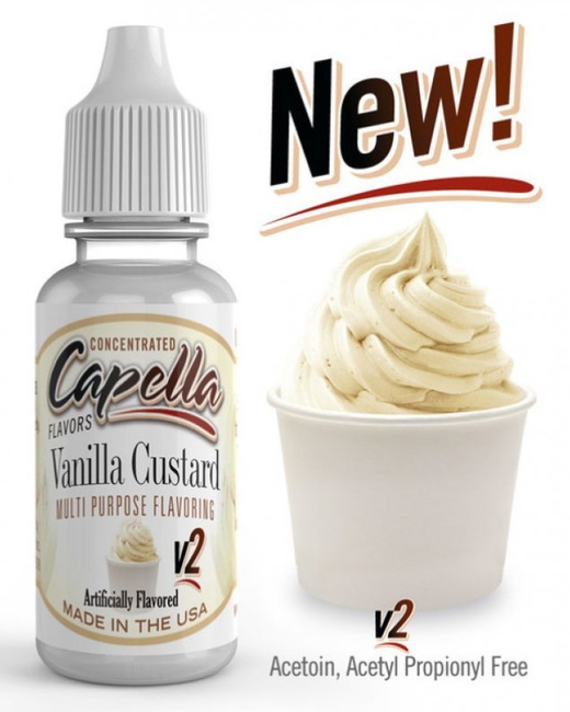 Ароматизатор Capella 5мл Vanilla Custard (Заварной крем)