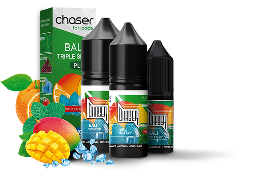 Жидкость Chaser 10 мл 60 мг со вкусом Бали Тройной выстрел (Bali Triple Shot)