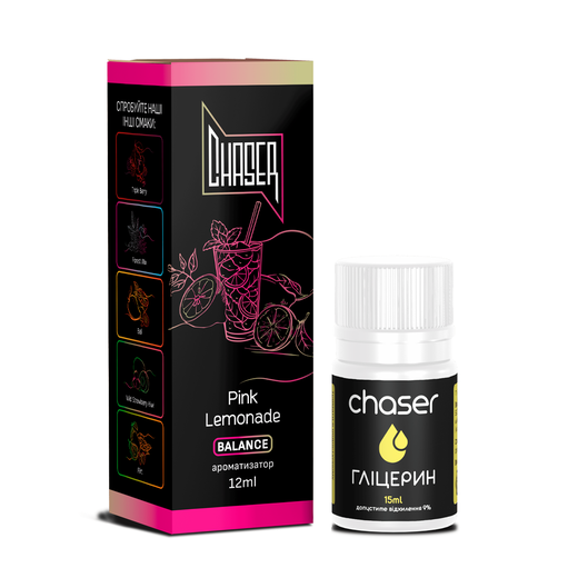 Набор Chaser Black без никотина Pink Lemonade (Розовый Лимонад) 30 мл