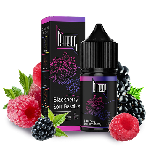 Жидкость Chaser Black Salt 15 мл 30 мг со вкусом Черной Смородины и Кислой Малины (BlackBerry Sour Raspberry)