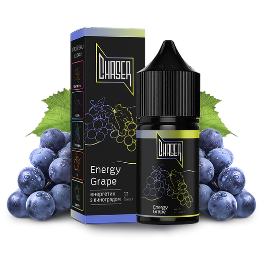 Жидкость Chaser Black Salt 15 мл 30 мг со вкусом Энергетика и Винограда (Energy Grape)