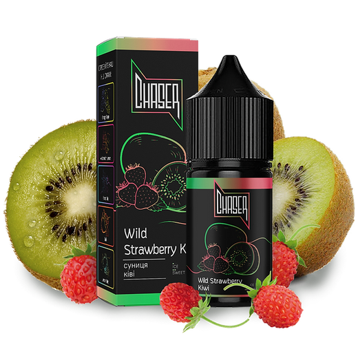 Рідина Chaser Black Salt 15 мл 30 мг зі смаком Ківі та Дикої Полуниці (Kiwi Wild Strawberry)