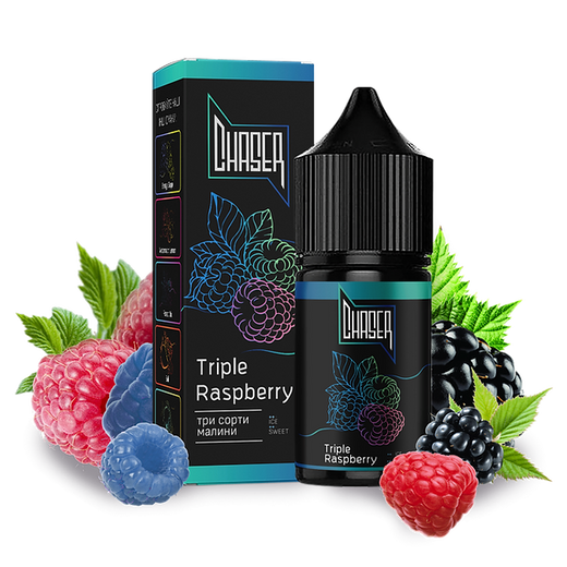 Рідина Chaser Black Salt 15 мл 30 мг зі смаком Потрійної Малини (Triple Raspberry)