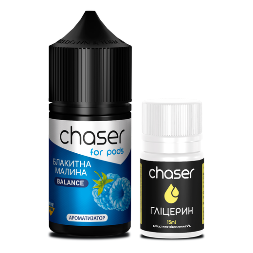 Набор Chaser For Pods без никотина Blue Raspberry (Голубая малина) 30 мл