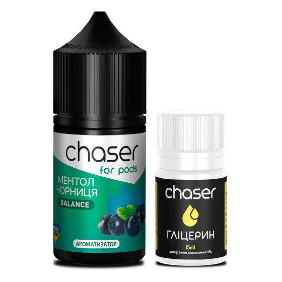 Набір Chaser For Pods без нікотину Blueberry Mint (Чорниця М'ята) 30мл