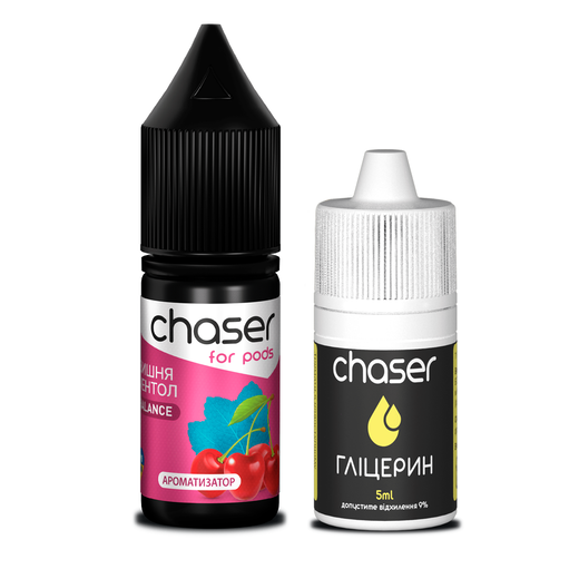 Набір Chaser For Pods без нікотину Cherry Mint (Вишня М'ята) 10мл