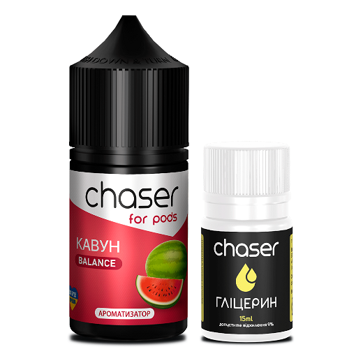 Набір Chaser For Pods без нікотину Watermelon (Кавун) 30мл