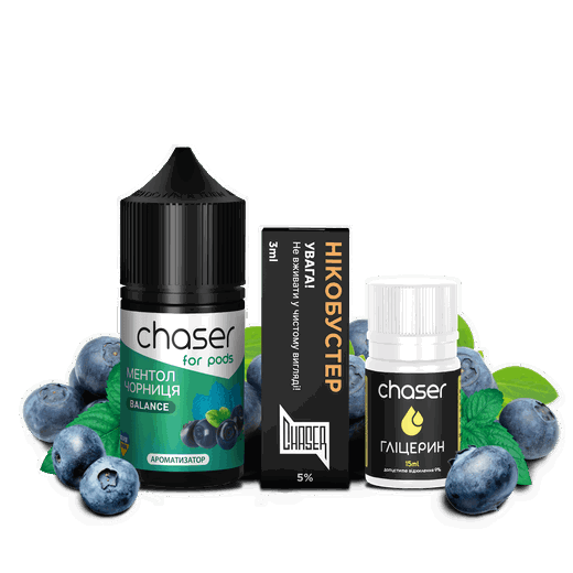 Набір Chaser For Pods Blueberry Mint (Чорниця М'ятна) 30мл