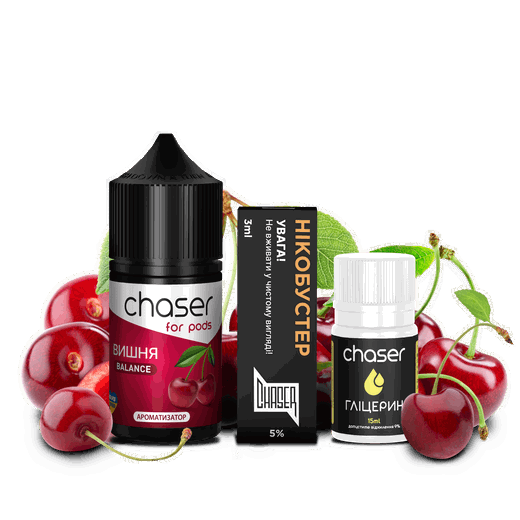 Набір Chaser For Pods Cherry (Вишня) 30мл