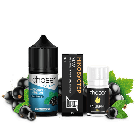 Набір Chaser For Pods Currant Mint (Смородина М'ятна) 30мл