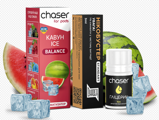 Набір Chaser For Pods Ice 30 мл Watermelon (Кавун)