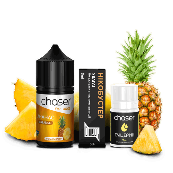 Набір Chaser For Pods Pineapple (Ананас) 30 мл