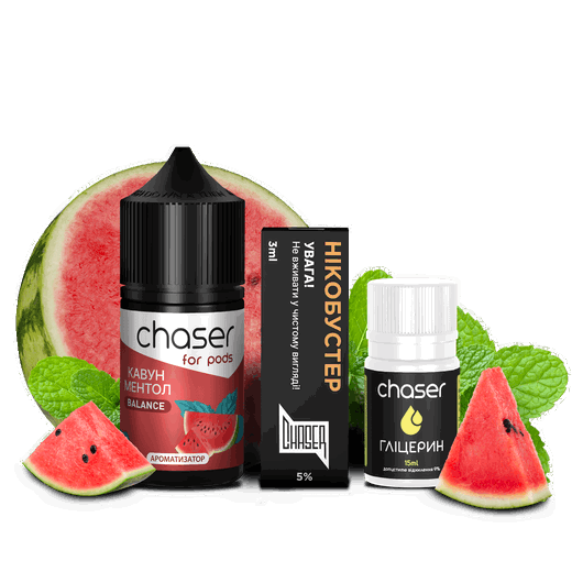 Набор Chaser For Pods Watermelon Mint (Арбуз Мята) 30мл