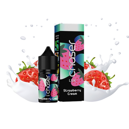 Рідина Chaser Lux 11 мл 30 мг зі смаком Кремової Полуниці (Strawberry Cream)