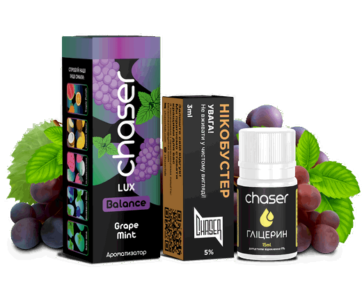 Набор Chaser Lux Grape Mint (Виноград Мята) 30мл