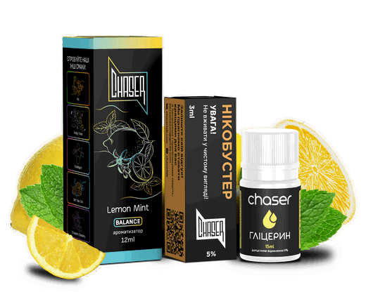 Набір Chaser Black Lemon Mint (Лимон М'ята) 30мл