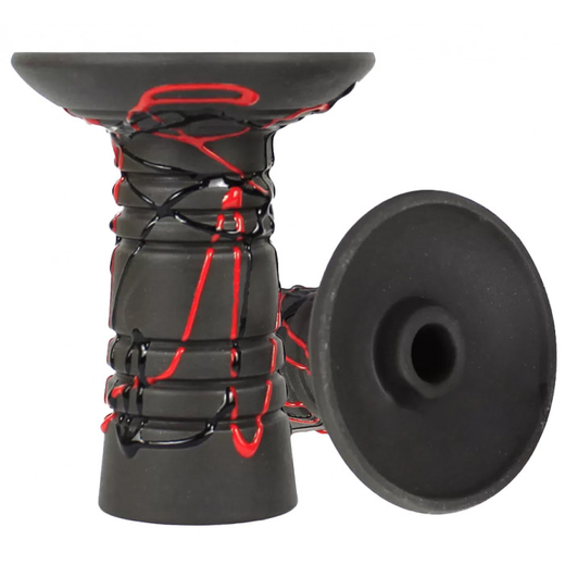 Чаша глиняная Gusto Bowls Glaze Alien Black Red (Черно-красный)