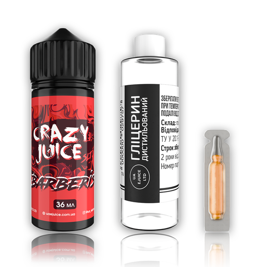Набор органической жидкости Crazy Juice Barberis (Барбарис) 120 мл 6 мг