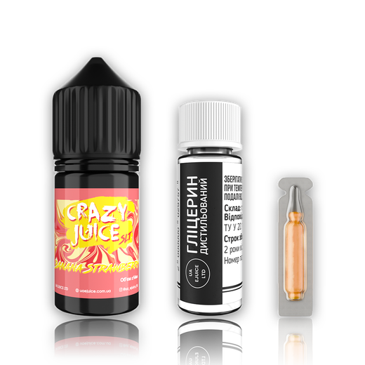 Набір Crazy Juice Banana Strawberry (Банан Полуниця) 30мл 50мг