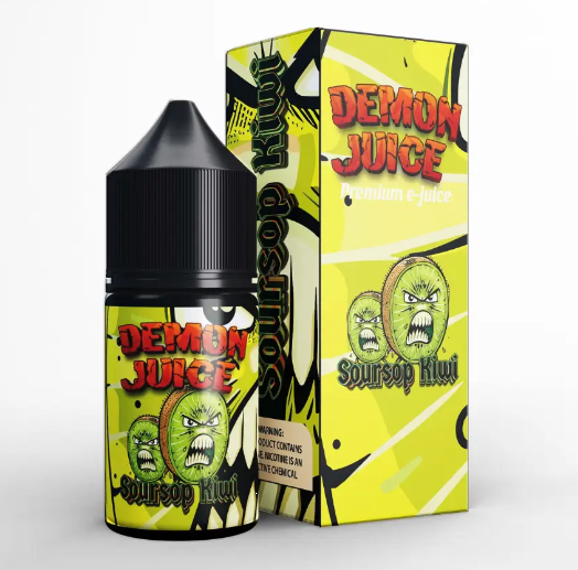 Набор солевой жидкости Demon Juice Soursop Kiwi Ice (Саусеп Киви Лед) 30 мл 50 мг