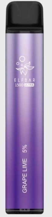 Одноразка Elf Bar 1500 Ultra Grape Lime (Виноград Лайм)