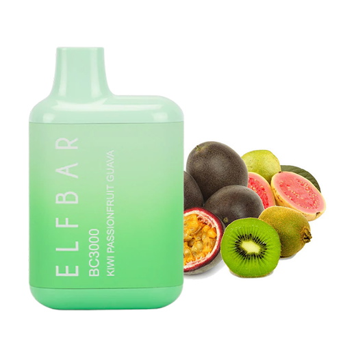 Elf Bar BC3000 Kiwi Passionfruit Guava (Зелений ківі з маракуєю та стиглою гуавою)