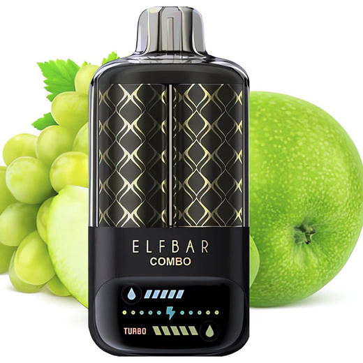 Одноразка ELF BAR Combo 20000-25000 Green Apple & Grape (Зелене яблуко та Виноград)