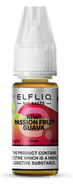 Жидкость Elf Bar Elf Liq 10 мл 30 мг Kiwi Passion Fruit Guava (Киви Маракуя Гуава)