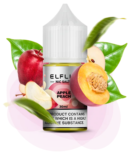 Солевая жидкость Elf Bar Elf Liq 30 мл 50 мг Apple Peach (Яблоко Персик)