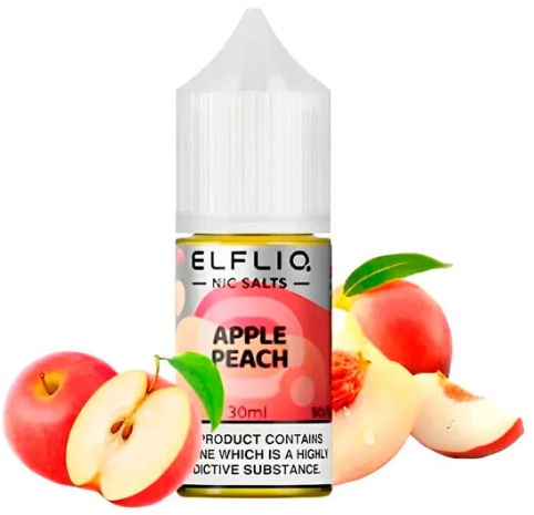 Солевая жидкость Elf Bar Elf Liq 30 мл 50 мг Apple Peach (Яблоко Персик)