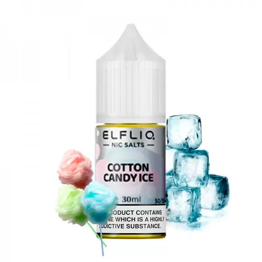 Сольова рідина Elf Bar Elf Liq 30 мл 50 мг Cotton Candy Ice (Цукрова Вата Лід)