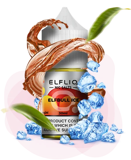 Солевая жидкость Elf Bar Elf Liq 30 мл 50 мг Elfbull Ice (Энергетик Лед)