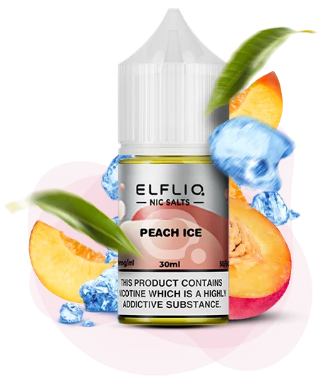 Солевая жидкость Elf Bar Elf Liq 30 мл 50 мг Peach Ice (Персик Лед)