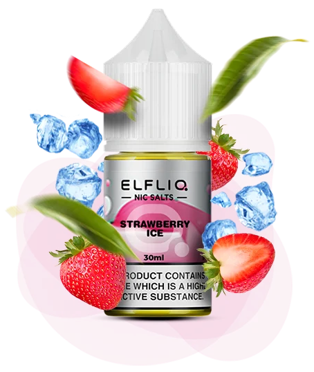 Солевая жидкость Elf Bar Elf Liq 30 мл 50 мг Strawberry Ice (Клубника Лед)