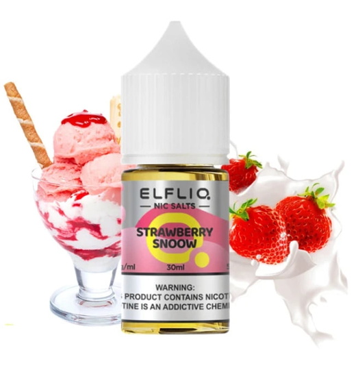 Солевая жидкость Elf Bar Elf Liq 30 мл 50 мг Strawberry Snow (Снежная Клубника)