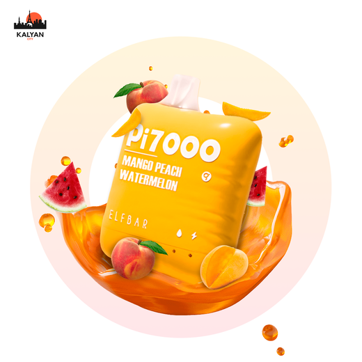 Одноразова електронна сигарета Elf Bar Pi7000 Mango Peach Watermelon (Манго персик кавун)