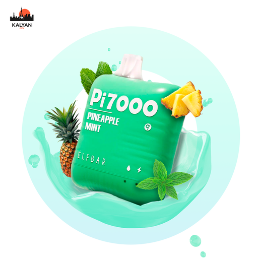 Одноразовая электронная сигарета Elf Bar Pi7000 Pineapple Mint (Ананас мята)