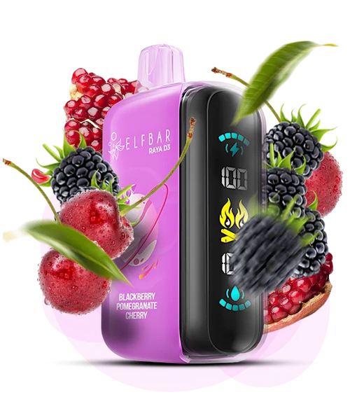 ELF BAR RAYA D3 25 000 Blackberry Pomegranate Cherry (Ожина Гранат Вишня)