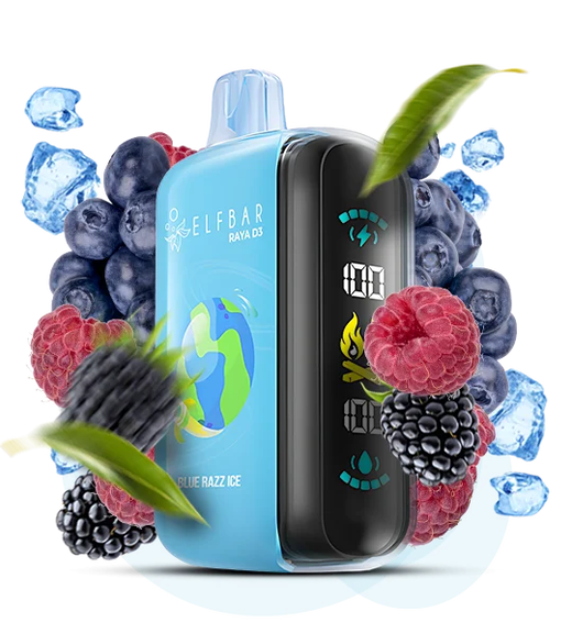 ELF BAR RAYA D3 25 000 Blue Razz Ice (Голубая малина Лед)